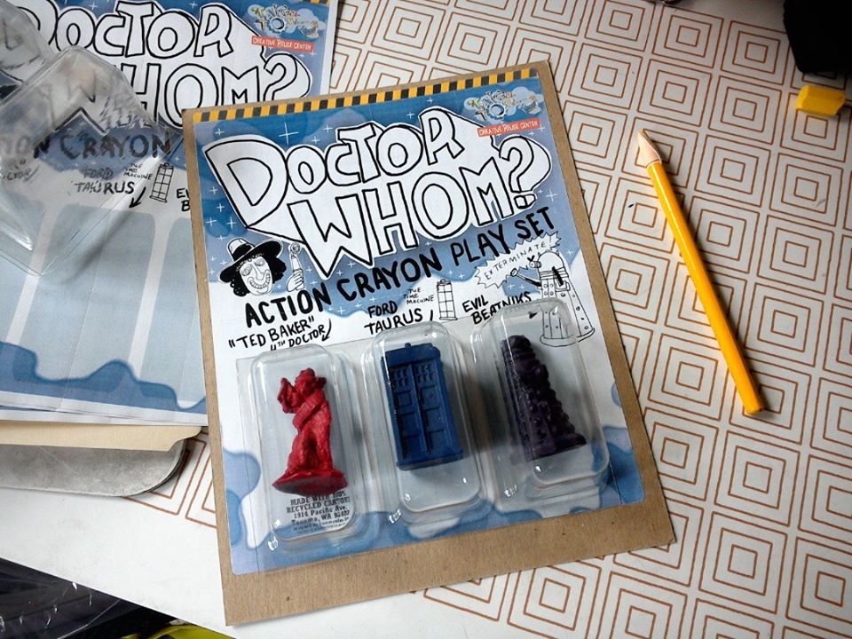 Doctor Who Action Crayon Set